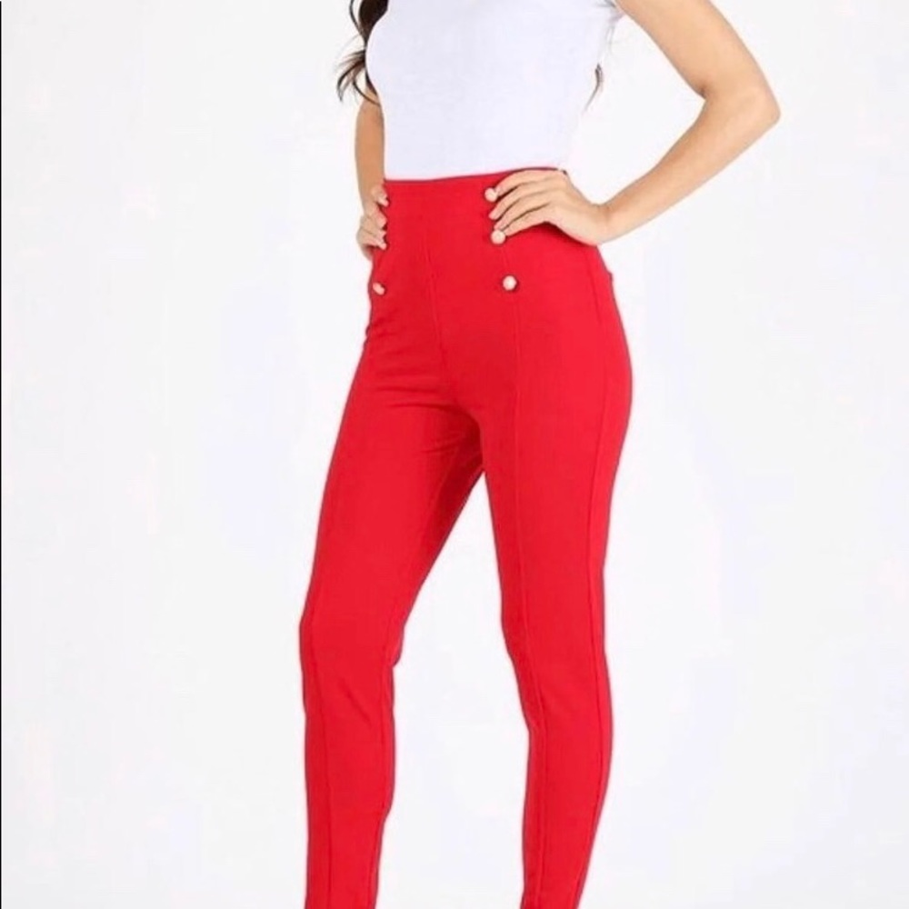 NEW  High Waisted Classic  60’s Red Pants .